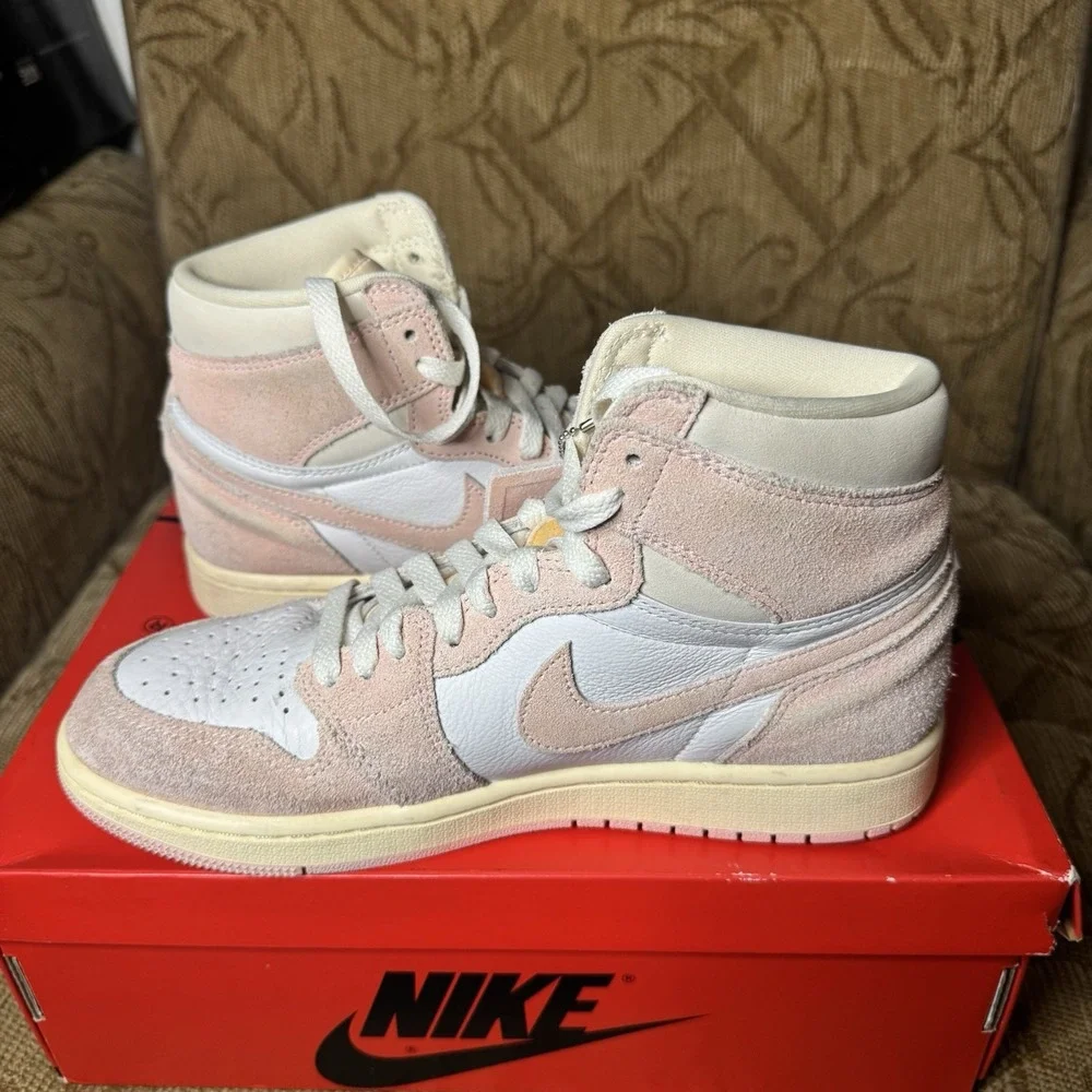 Nike Air Jordan 1 Retro Hi High Washed Pink FN5215-161 Women‎ Size 8